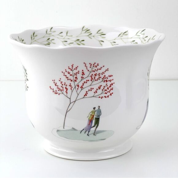 Planter Portmeirion Floral  Porcelain Romance Cache Pot Planter Ice Bucket - Picture 2 of 9